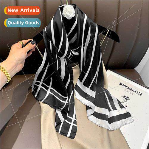 2021 new Qiange bird imation silk simple generous silk scarf