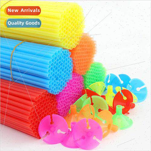 Macaroon color balloon stick bracket rod holder stick transp