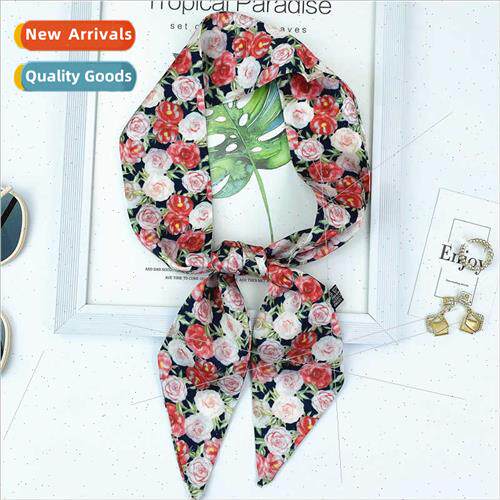 Fashion Spring Autumn new thin narrow medium-length silk sca