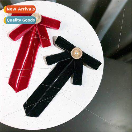 Korea solid color bow tie bow tie female students shirt doub