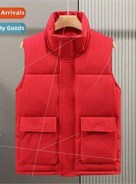 Down cotton vest men class unims work unims printed a variet