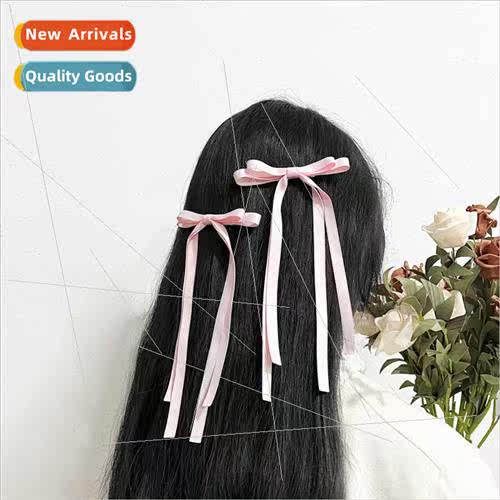 New bow ribbon hair clips sweet girl ribbon braided hair duc