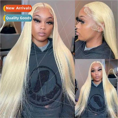Europe fashion light blonde wig front lace center parted fac