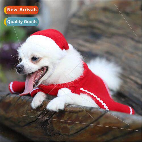 Dog Clothes Puppy Teddy Dog Capes Hats Red Dress Dress Up Pe