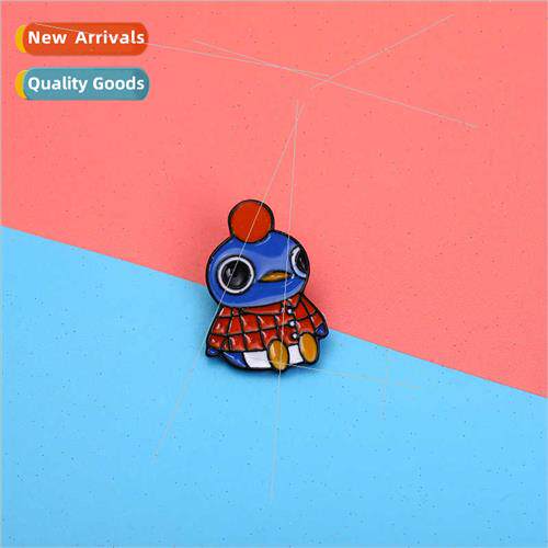 2021 new creative personalised oil drop brooch penguin zinc