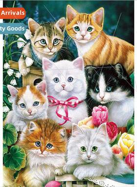 New hand-applied full diamond living room animal decorative