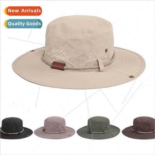 camping out door adventure fish cap quick dry bucket hats qu