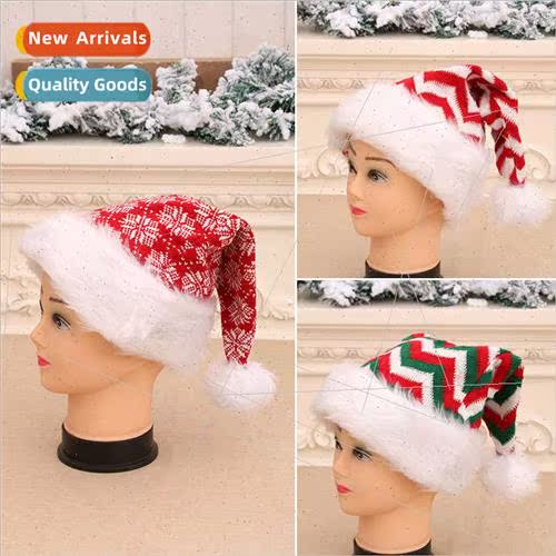 Christmas hats Adult Christmas hats High-grade woolen knted