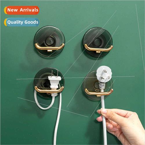 Plug hooks hole-free adhesive plug power fixer multifunction