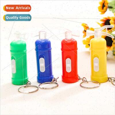 led light up flashing fire extinguisher keychain printing lo