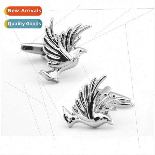 Men Su Buttons French Cufflinks Animal Birds Doves Peace Dov