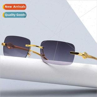 small frame leopard metal new glasses 2021 square