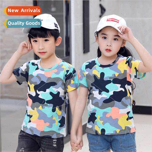 Summer new children printed T-shirt boys girls short-sleeved