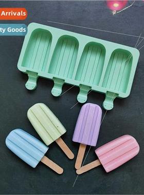 4 double grooves 57 ice cream silicone mold dessert mold kch