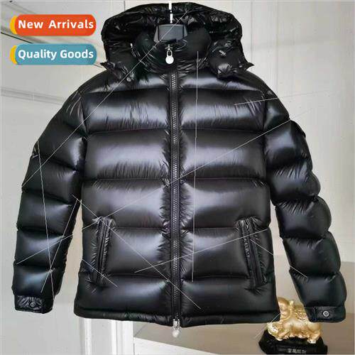 M Moncler mple Model Men Casual Down Jacket Couple Black Dow