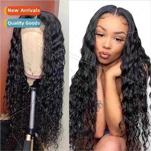 Medium Length Curly Europe Head Black African Che Wigs