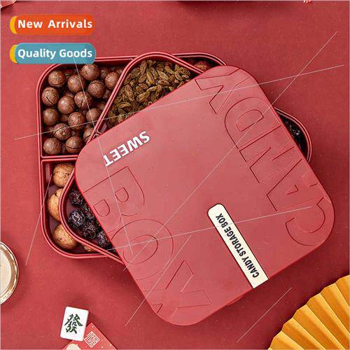 Chinese Red Fru Tray ving Room Coffee Table Candy Box Snacks