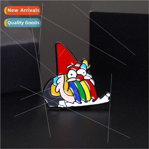 Europe creative personalized oil drop brooch men women unive