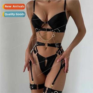 temptation pajamas metal buckle splici New intertwined women