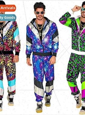 80s Disco Tracksu Jacket and Pants Jogging Su Vintage Style