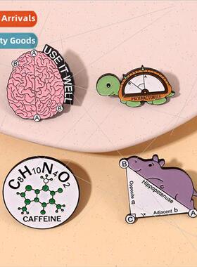 Medallion Math 适用mula Alloy Brooch Cute Critter Turtle Hip