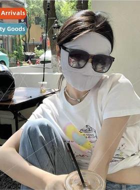 New summer face Gini ice silk sunscreen mask eye protection