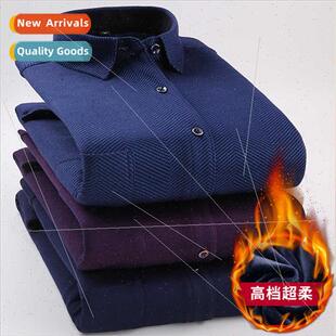 Winter snow fox velvet padded shirt men fall winter middle-a