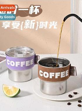 304 Cold Brew Coffee Mug wh d Portable Outdoor Ice American