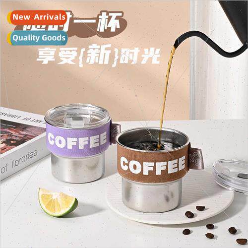 304 Cold Brew Coffee Mug wh d Portable Outdoor Ice American