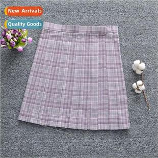 Orthodox JK Unim Pale Purple Whe Check Japan Pleated Skirt P