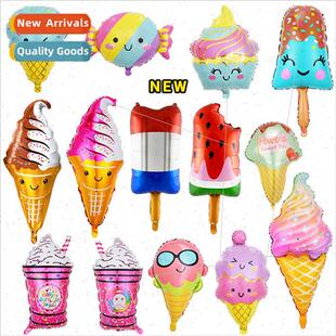 New summer ice cream aluminium film balloon popsicle ice-cre