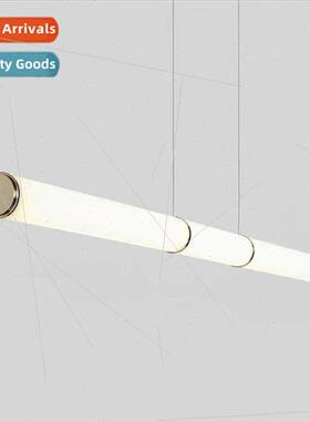 Minimalist long dining room chandelier office bakery Scandin