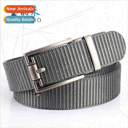 Toothless automatic buckle belt nylon canvas belt men outdoo