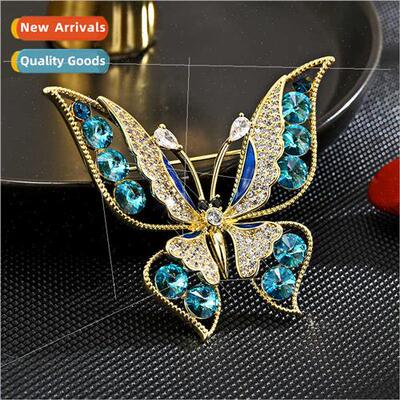 Coat brooch female upscale corsage luxury versatile atmosphe