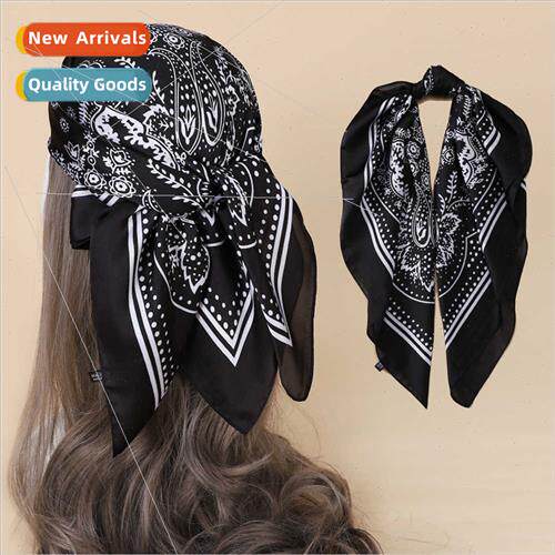 2022 new Europe Uned States Uned States cashew silk scarf wh