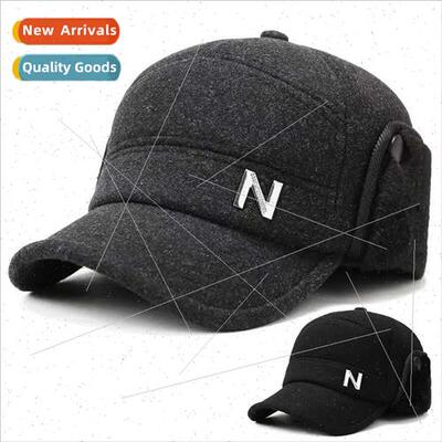 Autumn winter thickened warm middle-aged elderly men basebal