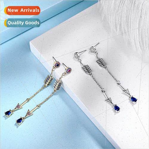 Tassel long s925 silver needle cupid arrow earrings female K
