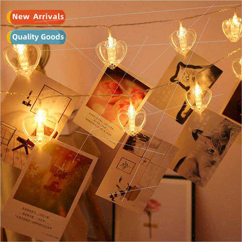 LED-battery heart-shaped love heart clip lights string Chris