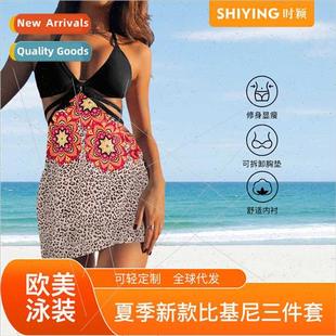 Swimsu Women Leopard Blue Ladies Bikini New Europe Summer