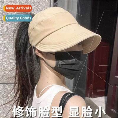Summer can tie ponytail breathable hollow top hat female qui