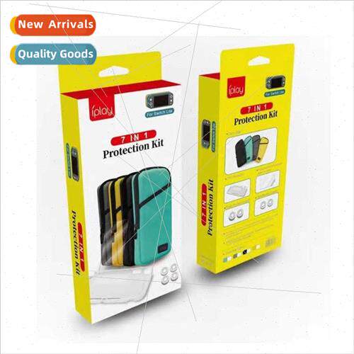 适用switch lite organizer bag set tempered film rocker cap p