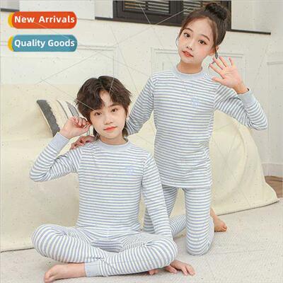 2023 Autumn winter new children Shu velvet cotton plain unde