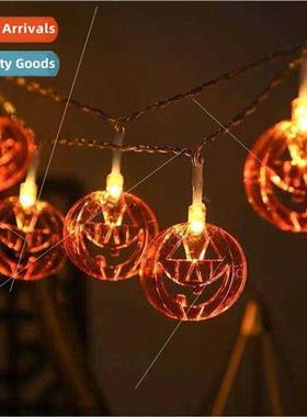 led flat pumpkin modeling light string Halloween bar prom ho