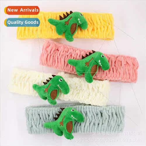 Autumn winter new cute cartoon green dinosaur hair band dino