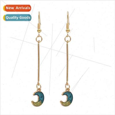 New Korean star earrings dream girl heart moon stars earring