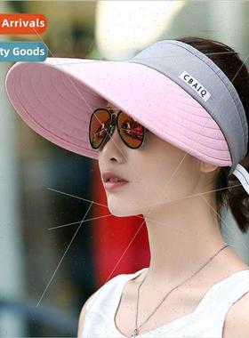 Korean  outdoor sun hat travel sunscreen hollow top hat summ