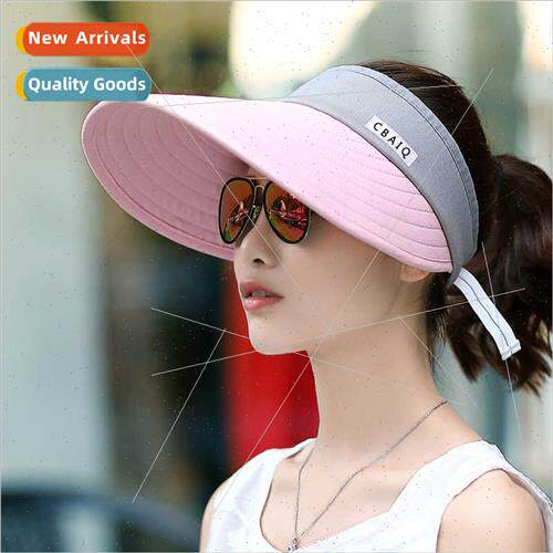 Korean  outdoor sun hat travel sunscreen hollow top hat summ