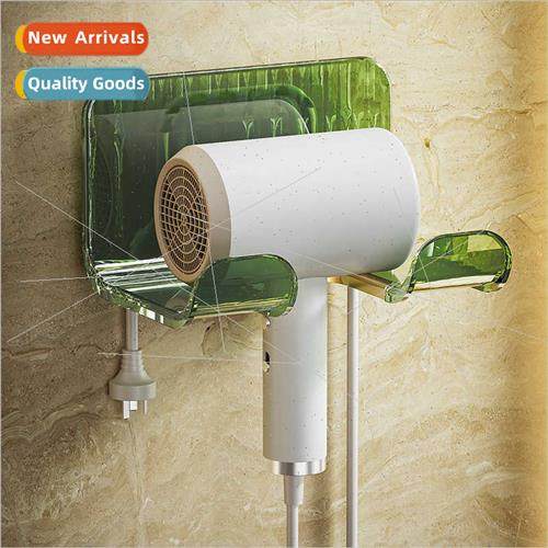 Hairdryer shelf no punch hairdryer bracket bathroom wall mou