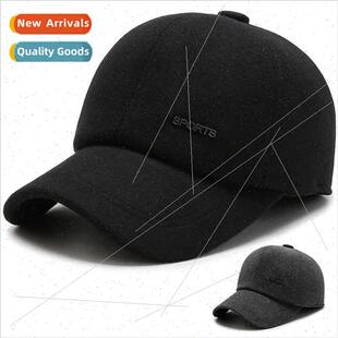 Hat fall men aged winter elderly middle cap warm baseball