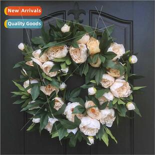 Spring mulation Peony Wreath Spring Wreath mulation Flower D